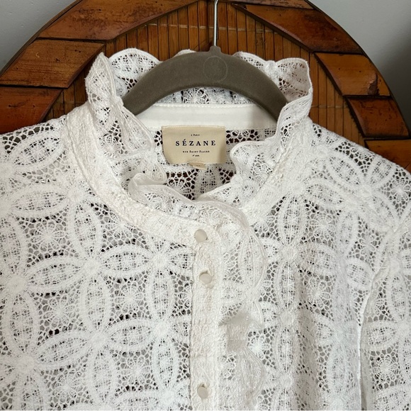 Sezane Chlo lace blouse - Picture 4 of 7